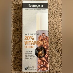 Neutrogena Rapid Tone Repair 20% Vitamin C Serum 30 Capsules NEW IN BOX
